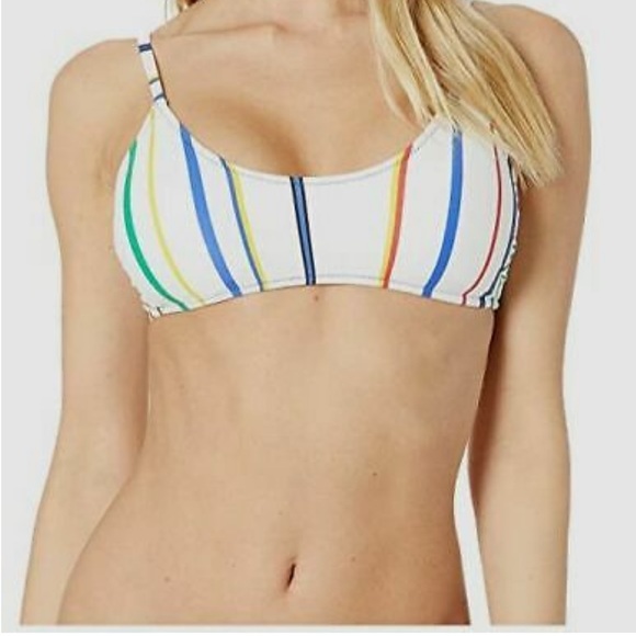 10 Crosby Derek Lam Other - White Striped Two Piece Bikini with multiple color
